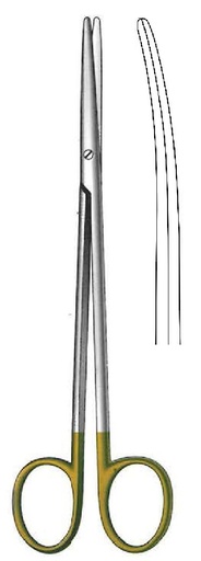 [IU-08391] Metzenbaum-Fine Dissecting Scissors, delicate, blunt, curved, TC Gold - length = 28 cm / 11"