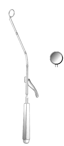 [IU-05455] Espejo para laríngeo Michel, figura 1