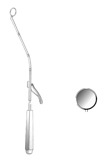 [IU-05458] Espejo para laríngeo Michel, figura 4