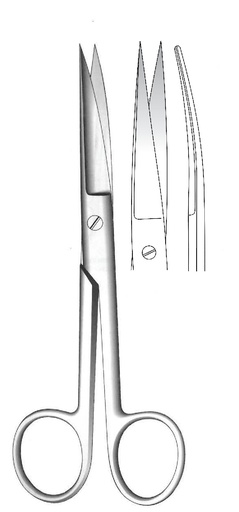 [IU-03108] Micro Tone Surgical Scissors, curved, sharp - length = 20.0 cm / 8"