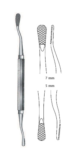 [IU-07152] Lima for Miller-Colburn bones, wide = 5 mm and 7 mm