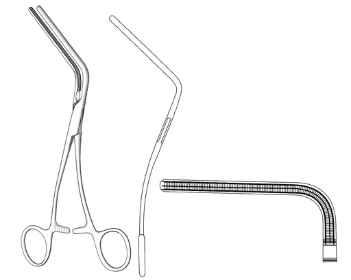 [IU-03999] Morris -Debakey aortic clamp - length = 18 cm / 7 "