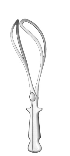 [IU-02101] Pinza obstétrica de Naegele - longitud = 35.5 cm / 14-1/8"