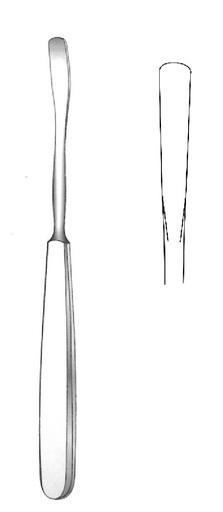 [IU-04896] Obwegeser Periosteal Elevator, angled cut, tip = 6 mm