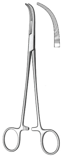 [IU-00776] Overholt-Geissendorfer dissection and ligation clamp, Figure 1-Length = 21 cm / 8-1 / 4 "