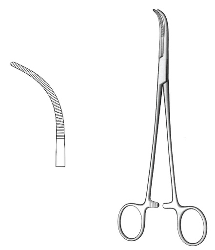 [IU-00780] Overholt-Geissendorfer dissection and ligation clamp, Figure 5-Length = 21 cm / 8-1 / 4 "