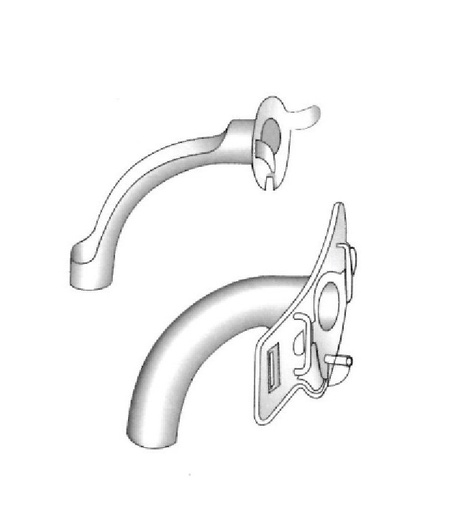 [IU-03823] Tubo traqueal Parker, figura 8