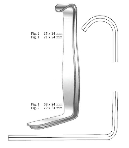 [IU-01134] Juego de retractores Parker-Mott