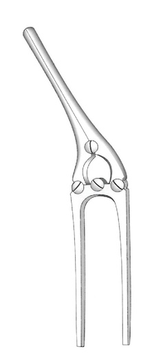 [IU-05674] Pinza intestinal Payr con pasador - longitud = 21 cm / 8-1/4"