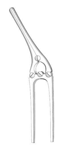 [IU-05677] Pinza intestinal Payr sin pasador - longitud = 29 cm / 11-1/2"