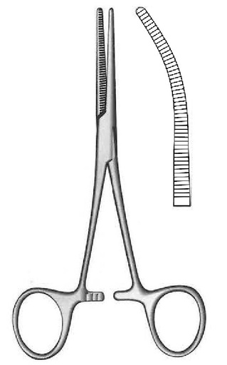 [IU-00903] Pinza para arteria Pean, curva - longitud = 17 cm / 6-3/4"