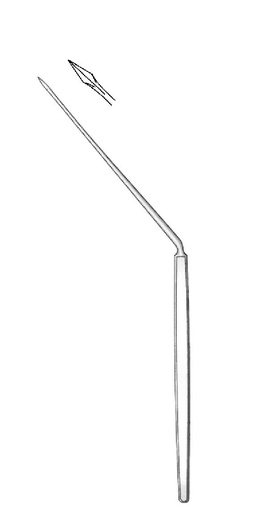 [IU-04622] Needle for Pocentesis Politzer, Horizontal