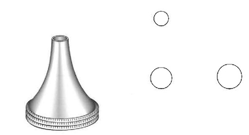 [IU-04302] Juego de espéculos para el oído Pritchard