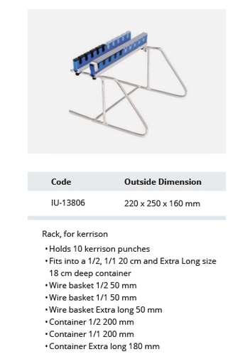 [IU-13806] Gradilla para Kerrison - 220 x 250 x 160 mm