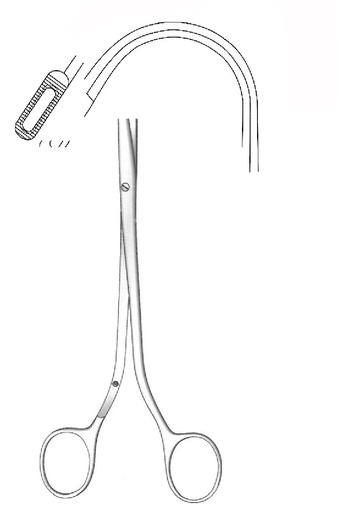 [IU-05852] Randall renal calculations clamp, Figure 4 - Length = 22 cm / 8-3 / 4 "