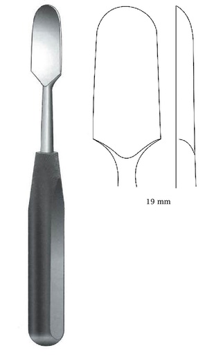 [IU-07921] Elevador para periostio con mango de ferrozell, 19 mm de ancho