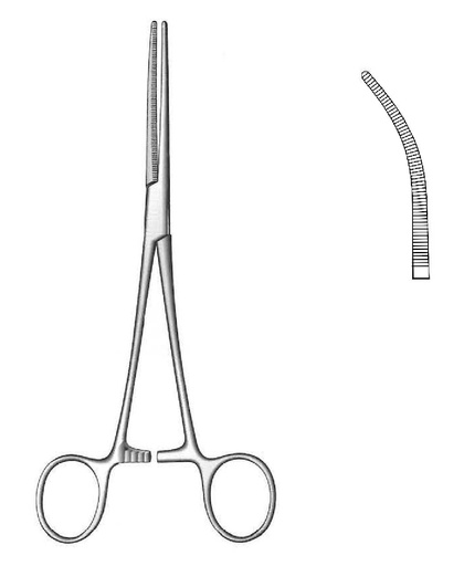 [IU-00974] Rochester -Pean artery clamp, delicate, curve -length = 14 cm / 5 -1/2 "