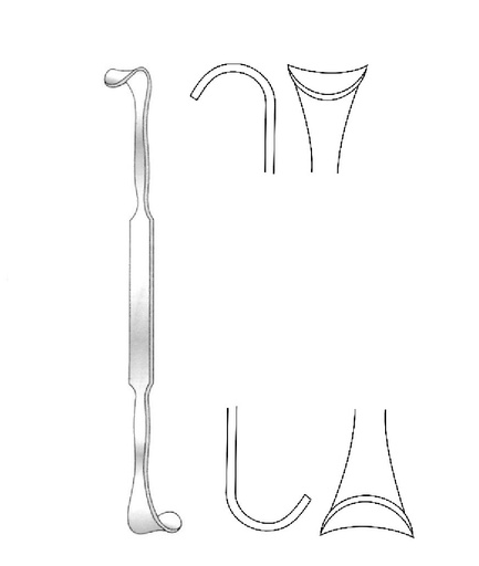 [IU-03772] Rose tracheal retractor