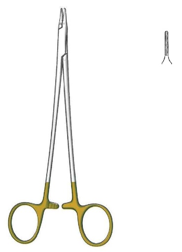 [IU-08658] Porta agujas Ryder-Vascular, TC Gold - longitud = 15 cm / 6"