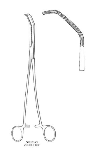 [IU-03858] Pinza Satinsky - longitud = 26,5 cm / 10-1/2", figura 1