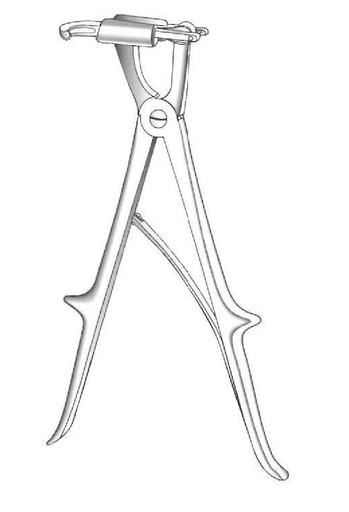 [IU-04120] Cizalla costal de Sauerbruch para adultos - longitud = 27 cm / 10-3/4"