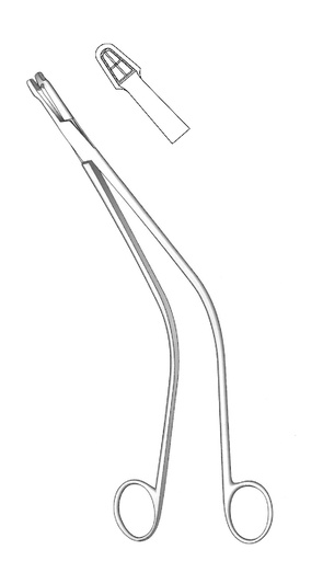 [IU-01965] Schubert uterine biopsy clamp - length = 26 cm / 10-1 / 4 "