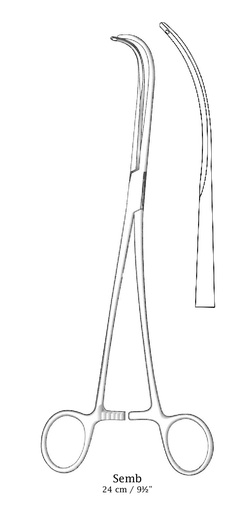 [IU-04137] Semb bronchial forceps, slightly curved