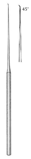[IU-04400] Micro gancho para oído Shambaugh - punta = 1.0 mm, ángulo = 45°