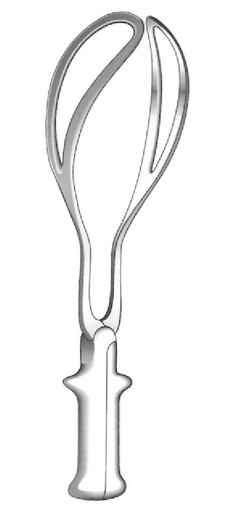 [IU-02099] Simpson -Braun Obstetric clamp - Length = 35 cm / 14 "