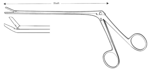 [IU-03725] Spurling laminectomy forceps, upwards, diameter = 4 x 10 mm - length = 15 cm
