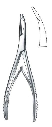 [IU-08056] Pinza gubia para huesos de Stellbrink, curva