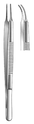[IU-06388] Stevens iris clamp, curve - length = 10.5 cm / 4-1 / 4 "