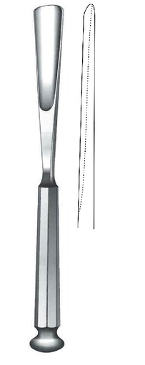 [IU-07735] Stille bone gouge, straight, wide = 25 mm