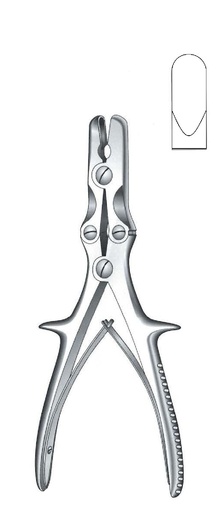 [IU-07408] Pinza gubia para hueso Stille-Luer, recta, punta = 4 mm