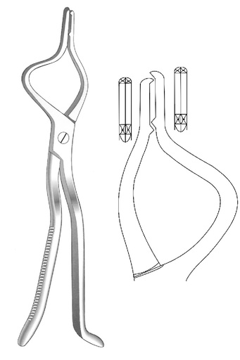 [IU-05068] Pinza para desimpactación Tessier para niños, izquierda