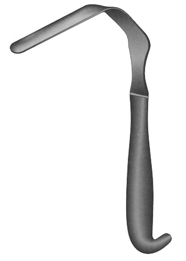 [IU-05275] Separador torácico Tessier, valva = 120 x 28 mm