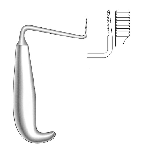 [IU-05252] Retractor de movilización Tessier, izquierda