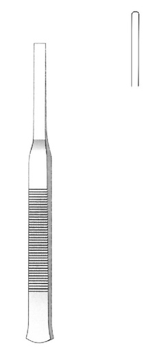 [IU-05020] Osteótomo Tessier, mango plano, recto, hoja = 2 mm