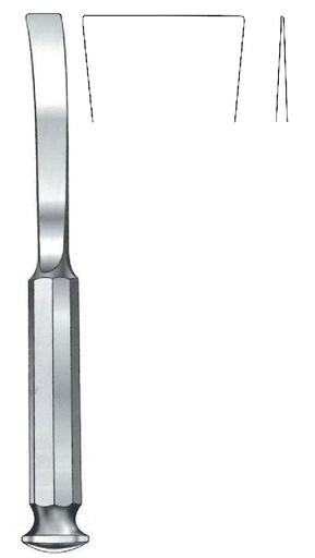 [IU-06963] Osteótomo Tessier para toma de injertos de ilion y tibia, recta, ancho = 30 mm