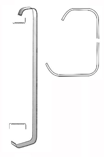 [IU-05382] Separador de tejidos blandos Tessier, hoja = 20 x 7 mm, 30 x 10 mm