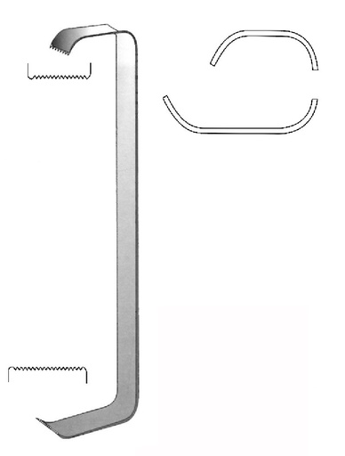 [IU-05383] Separador de tejidos blandos Tessier, hoja = 20 x 12 mm, 30 x 16 mm