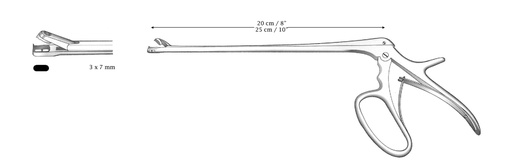 [IU-02140] Pinza para biopsia uterina Tischler-Morgan - longitud del eje = 25 cm / 10"