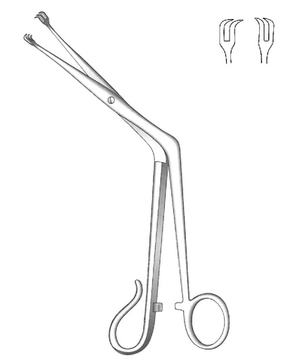 [IU-05501] Pinza para agarrar amígdalas Tivnen-Tyding, dientes de 2:2