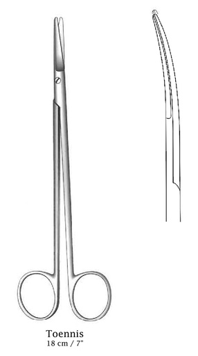 [IU-02981] Toennis dissection scissors, curve