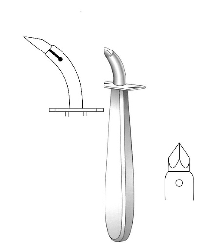 [IU-03764] Trocar for Uckermann tracheotomy, wide = 10 mm