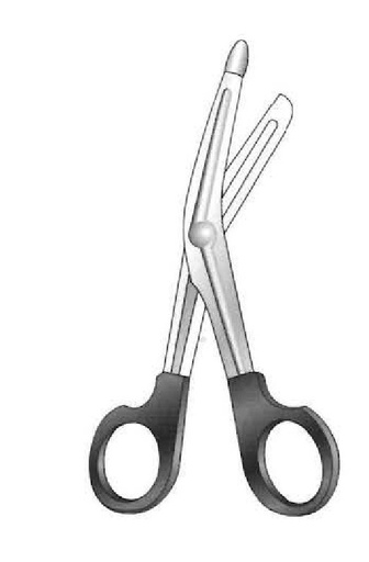 [IU-06744] Universal bandages scissors, shiny pink - length = 14.5 cm / 5-3 / 4 "