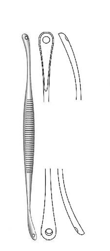[IU-08856] Extractor para comedones Unna, cucharas ovaladas