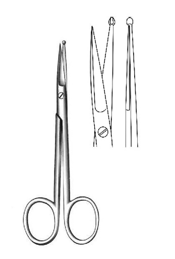 [IU-02979] Vascular scissors - length = 11.5 cm / 4-1 / 2 "