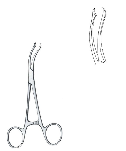 [IU-06955] Pinza de sujeción para huesos Verbrugge, una mandíbula dentada