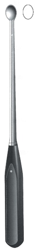 [IU-07577] Curette for Volkmann bone with handle de Ferrozell, Figure 1 - Length = 27 cm / 10-3 / 4 "